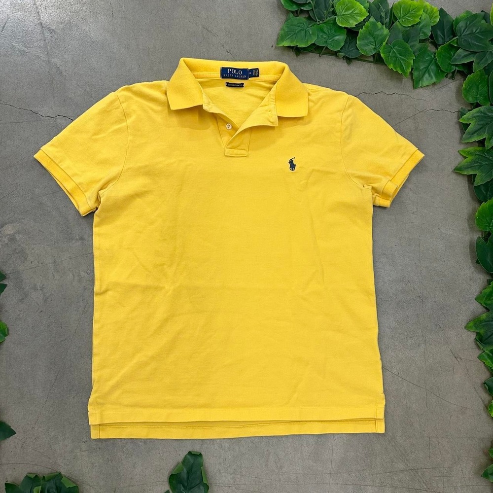 Polo Ralph Lauren Yellow Custom Slim Fit Polo Shirt
